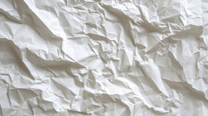 Obraz premium Crumpled White Paper Texture, Map.
