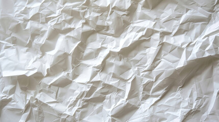 Obraz premium Crumpled White Paper Texture, Map.