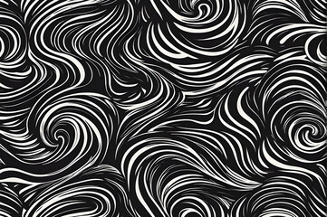 black and white seamless pattern