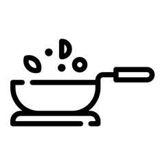 wok line icon