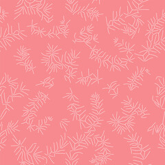 Fototapeta na wymiar Seamless pattern spruce, branches