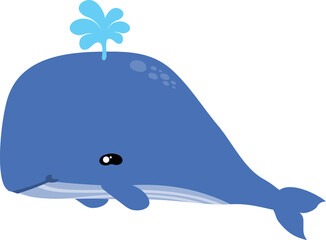 cute whale cartoon