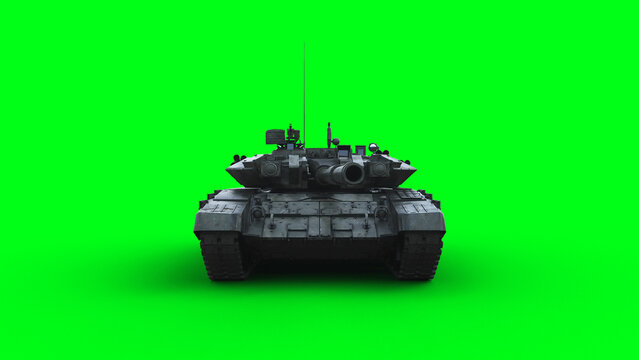 Russian battle tank. 3d rendering.