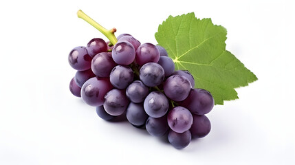 Fototapeta premium photo of grapes isolated on white background