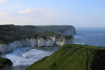 Majestic Views of Flamborough Head’s Chalk Cliffs and Danes Dyke