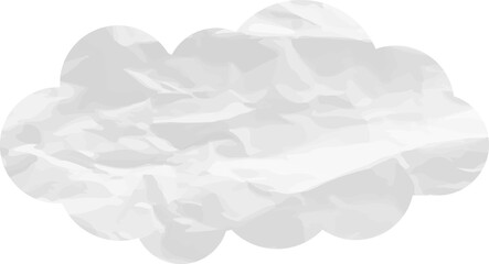 Fototapeta na wymiar cloud paper art, wrinkled grunge weather.