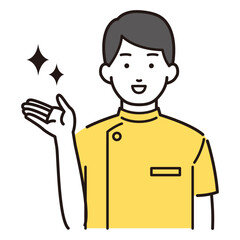 医療系の男性のイラスト