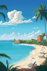 Naklejka premium Reisefoto Karibik