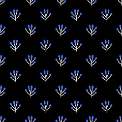 Botanical pattern design. Nature textile concept