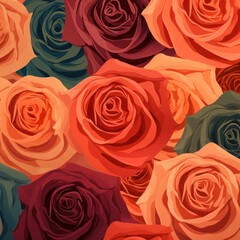 rose, mistyrose, darkorange gradient soft pastel line pattern