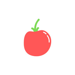 Apple vector. Fresh fruit flat design