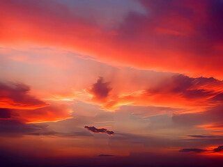 Brilliant Sky with Ethereal Blurry Clouds, Crafted in a Stunning Panoramic Banner Format.