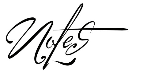 Lettering of notes