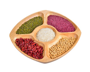 Mix beans and rice on  transparent png