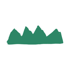 Fototapeta premium abstract green mountain landscape element
