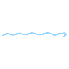 blue wavy arrow - obrazy, fototapety, plakaty