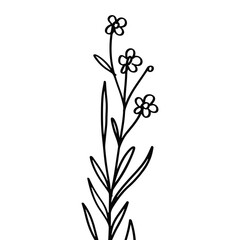 Fototapeta na wymiar simple flower illustration