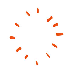 cute hand drawn light rays