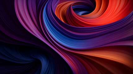 Obraz premium Vivid swirls against a dark backdrop, capturing the essence of organic sculpting and moody color schemes.