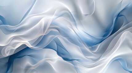 Obraz premium beautiful white blue silk abstract wave background