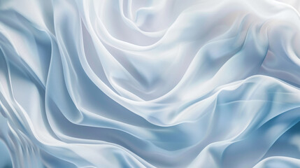 Obraz premium beautiful white blue silk abstract wave background