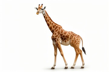 Giraffe isolated on white background