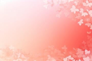 Fototapeta na wymiar salmon soft pastel gradient modern background with a thin barely noticeable floral ornament
