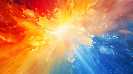 Abstract background of the aura of an imaginary sun representing enormous energy.