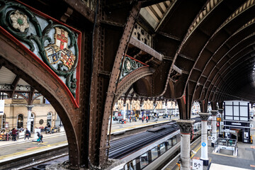 York railway station, serving the cathedral city of York, North Yorkshire, England.