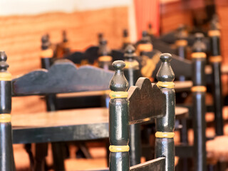 Detail of Chairs inside a Caseta 