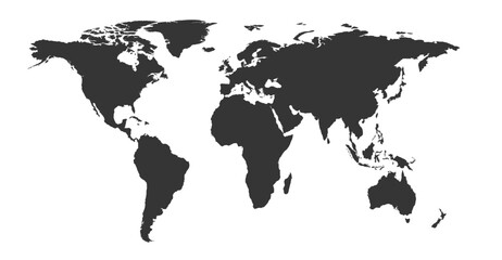 World map vector image icon