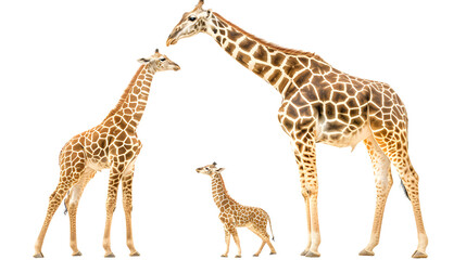 Fototapeta premium A Group of Giraffes Standing Together