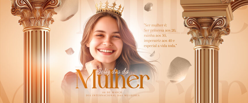 DIA DAS MULHERES SOCIAL MEDIA  POST BANNER 