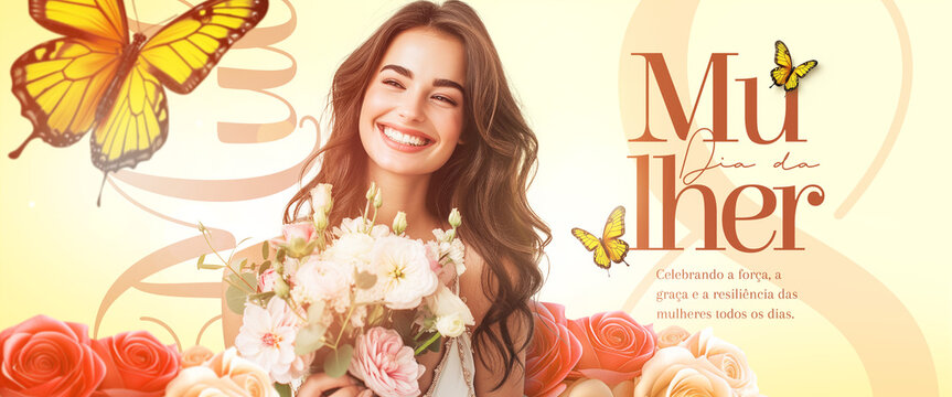 DIA DAS MULHERES SOCIAL MEDIA  POST BANNER 