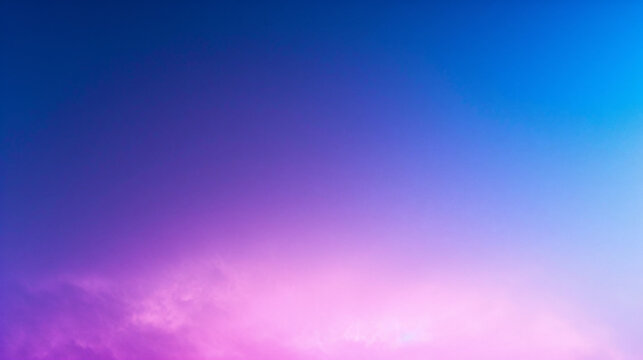 Gradient background that goes from light periwinkle blue to deep indigo.