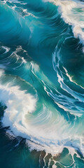 Blue water wave texture background