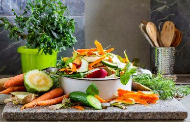 épluchures de légumes à conserver pour le compost
