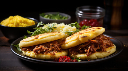 Fototapeta premium arepas colombian food