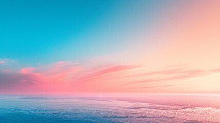 Obraz premium Gradient background from rose gold to azure blue.