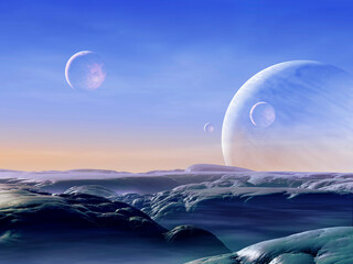 Eine Landschaft auf einem fremden Mond © Ralf Schoofs