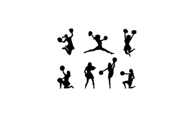 Fototapeta na wymiar silhouettes of people dancing, silhouette of game people,