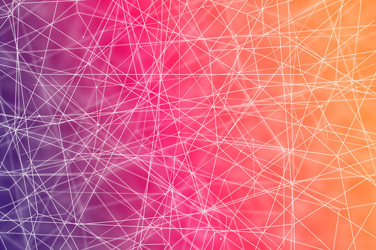 Hintergrund oder Banner mit vernetzten Punkten