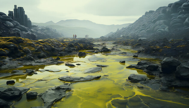 Recreation of a contaminated river