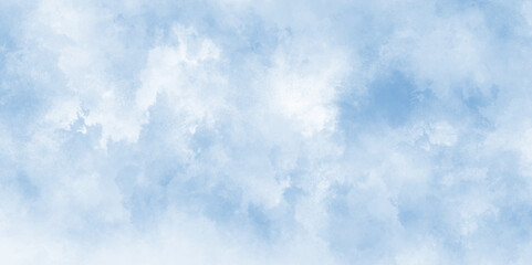 Watercolor illustration art marble painting abstract blue color texture, Hand painted abstract soft sky blue watercolor sky and clouds, Stain artistic vector used as being an element, design and card.