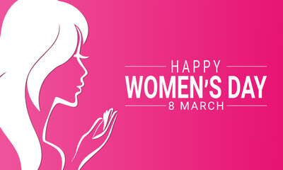 International Women's Day is celebrated on the 8th of March, Happy Women's Day Vector illustration design.