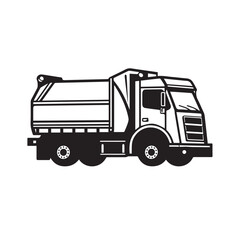 Tractor trailer in cartoon, doodle style. Image for t shirt. Isolated 2d vector illustration in logo, icon, sketch style, Eps 10. AI Generative