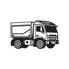 Tractor trailer in cartoon, doodle style. Image for t shirt. Isolated 2d vector illustration in logo, icon, sketch style, Eps 10. AI Generative