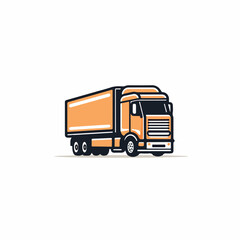 Fototapeta na wymiar Tractor trailer in cartoon, doodle style. Image for t shirt. Isolated 2d vector illustration in logo, icon, sketch style, Eps 10. AI Generative