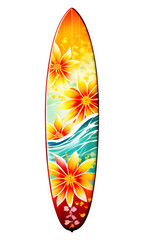 Surfboard Isolated on Transparent Background
