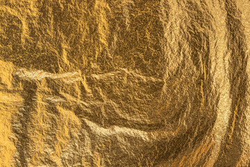 Texture Of Gold Foil Shiny Glitter Background